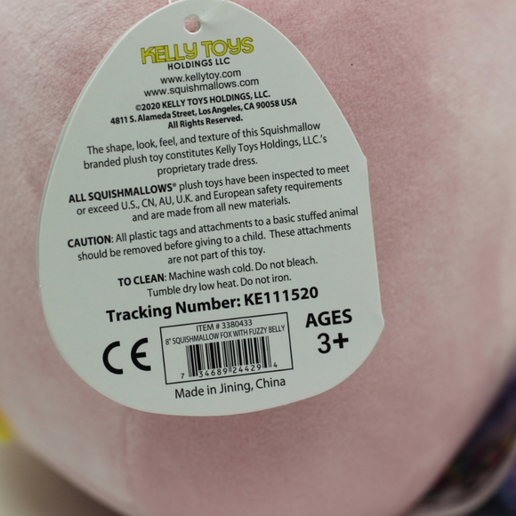 8" Alessi the Fox with Fuzzy Belly Squishmallows - Picture 10 of 13